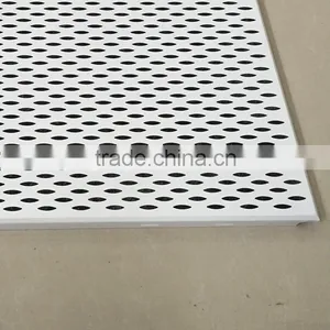 Soundabsorption 2x2 Leaf-shaped Perforated Aluminum 600x600 Strip False Ceiling For Building Construction Materials thumbnail-5