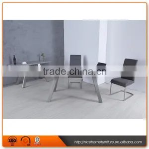 Modern Stainless Steel Table Leg thumbnail-1