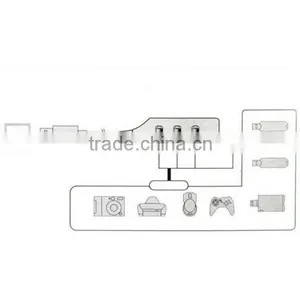 4 Ports USB HUB 2.0 Splitter Adapter For Laptop PC Notebook Computer thumbnail-3