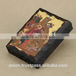 Greek & Russian Orthodox Wooden Icon. Jesus Birth. Small Size. thumbnail-5
