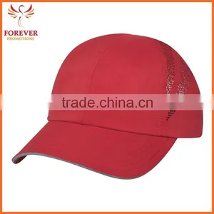 Chinese Supplier Ployester Black Baseball Cap With Reflective Sandwich Visor Hat thumbnail-4