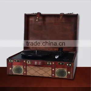 2016New Suitcase Turntable/belt Drive Vintage Record Player USB Turntable thumbnail-4