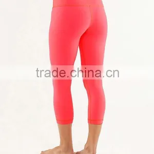 Wholesale Cheap Top Selling Newest Design High End Sports Wear Women Yoga Capri Pants thumbnail-4