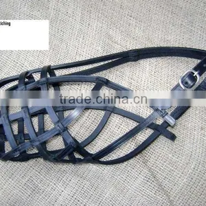 Wholesale Luxury New Design Genuine Leather Dog Muzzle thumbnail-2