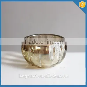 Gold Pumpkin Decorative Glass Balls Bowls thumbnail-1