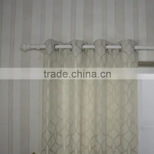 New Arrival 100% Polyesterhigh Taste Circle Design Linen Like Jacquard Curtain Fabric thumbnail-5