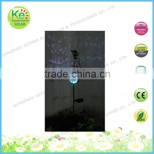 Street Outdoor Light Glass Ball Butterfly Solar Power thumbnail-2