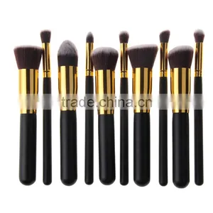 Professional Makeup Brushes Set Premium Cosmetics Synthetic Kabuki 10pcs Quality Choice thumbnail-1