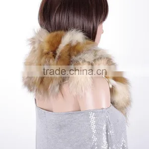 Ladies European Style Real Fox Fur Scarf KZ140026 thumbnail-4