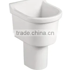Sanitary Ware Ceramic Mop Tub Fixing to Wall With Back Y0604 thumbnail-1