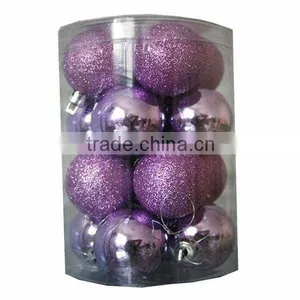 Christmas Ornament Purple Christmas Balls thumbnail-1