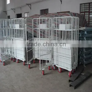 K-024 Wire Warehouse Logistic Trolley Cart Warehouse Trolley thumbnail-2