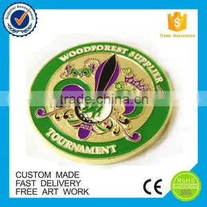 Custom Soft Enamel Souvenir Gold Plate Coin thumbnail-5