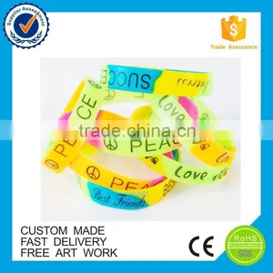 Customized Candy Color Cheap Silicone Blank Wristband thumbnail-4