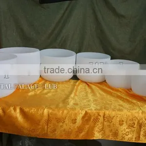 7pcs One Set Frosted Quartz Crystal Singing Bowls C D E F G A B Note thumbnail-2