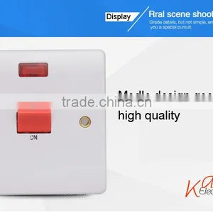 China Supplier 1 Gang 45a DP Light Switchs With Neon thumbnail-3