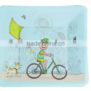 Food Grade Logo Printed Tea Party Boy and Girl Design Fancy Paper Plates thumbnail-6