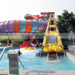 2015-2016 Canton Fair Water Parks Equipment Water Slide Tubes Fiberglass Family Water Slides Equipment ODM thumbnail-3