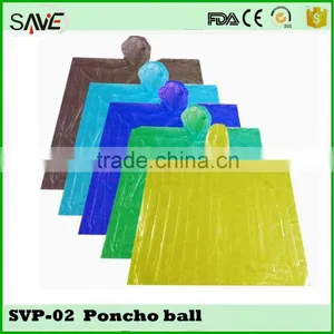 China Supprier Promotional Gift Water Proof Raincoat Disposable Poncho Ball thumbnail-2
