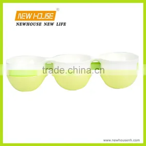 New Design Hot Selling PLA Triple Snack Bowl Dessert Bowl thumbnail-1