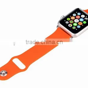 2016 Top Seller on Sport Wristband for Apple Watch Silicon Band Strap With Connector for Both 38MM and 42MM thumbnail-2