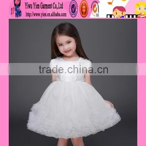 2016 Factory Direct Stylish Girls Birthday Party Dresses Summer Flower Baby Kids Party Wear Dresses thumbnail-4