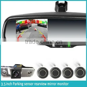 AK2-035LAP4 Auto Dimming Rearview Mirror Parking Radar Detector and Automatically Backup Camera Display thumbnail-1