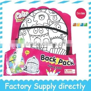 New Paint and Design Your Own School Backpack Bag thumbnail-1