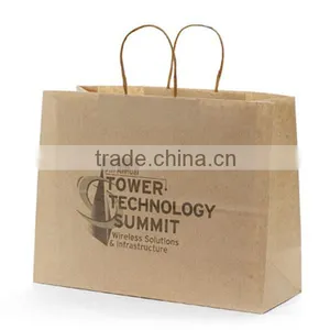 Paper Twisted Handle Bag,Printed Paper Bag,Brown Printed Paper Bag thumbnail-1