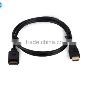 Male to Female 1.8M HDMI Cable With 24K Gold Plated thumbnail-2