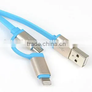 Two-in-one Usb Cable Male to Micro 5pin to I5/I6 With Aluminum Shell thumbnail-5