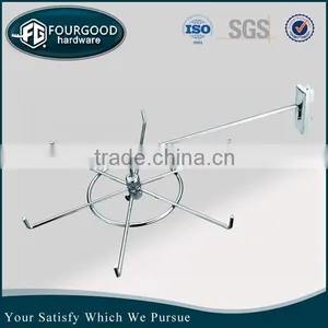 SLATWALL Spinner Jewellery Tie Scalf Shopfittings 6 Prong Display Spinning Hook thumbnail-2