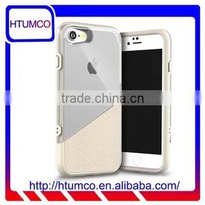 Newly Double Layer PC Case Leather Case for Apple IPhone 7 (4.7") thumbnail-1