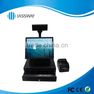 Single-screen Full-flat All-in-one Touch POS Machine, 15'' Hot Sale Touch Pos Machine, POS Manufacturer thumbnail-3