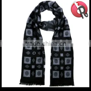 High Quality Mens Warm Winter Wool Fashion Long Scarves for Business or Casual Pattern Various Colors thumbnail-5