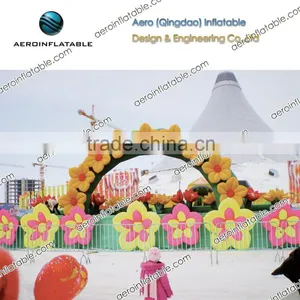 Decorative Inflatable Arch (with Flowers and Butterflies Shape)/Advertising Inflatable Arch/Inflatable Arch for Advertisement/ thumbnail-1