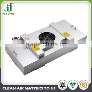 ZHUOWEI Brand CE Certified Self-motored FFU HEPA Fan Filter Unit for Ceiling Module thumbnail-1