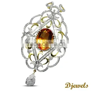 Diamond Gold Pendant,Stylish Diamond Gold Pendant,Diamond Jewelry thumbnail-1