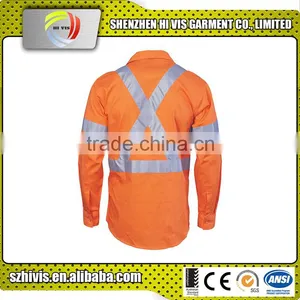 Warning Reflective Safety Brand Clothes Mens Work Shirt Manufacturer thumbnail-1