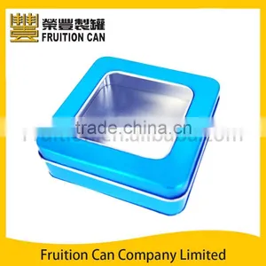 Square Tin Box With Window thumbnail-1