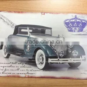 Decorative Car Flat Tin Sign thumbnail-1