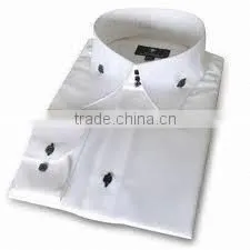 100% Cotton Long Sleeve White Italian Collar Style Latest Fashion Design Brand Dress Shirt for Men,MENS DRESS SHIRT OEM -FACTORY thumbnail-1