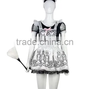 New Arrival Hot Sexy High Quality Cheap Price Ladies Maid Costume Adult Cinderella Costume thumbnail-1