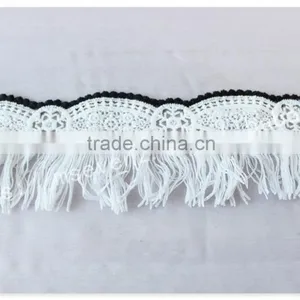 Hot Selling 6.8cm Width Polyester Water Soluble Trim Fringe for Garment thumbnail-2
