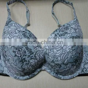 Fixed Gel Sac Plunge Bra thumbnail-1