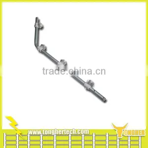 High Quality China Alloy /stainless Steel Fiberglass Electric Fencing Poles Posts With Insulators Material ---Tongher thumbnail-1
