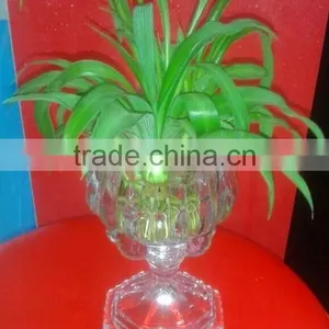 Crystal Glass Vase .Glass Vase With Stand, Crown Color ,2015new Table Vase thumbnail-2