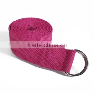 Yoga Stretch Belts Training Strap Belt With Metal D-Ring thumbnail-5