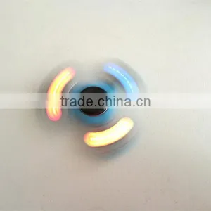 699 New Type Tri Led Hybrid Ceramic Bearing Spinner Led Glow Light Hand Fidget Spinners Spinner Toy thumbnail-5