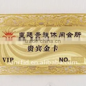 Golden RFID Metal Business Card for Membership thumbnail-2